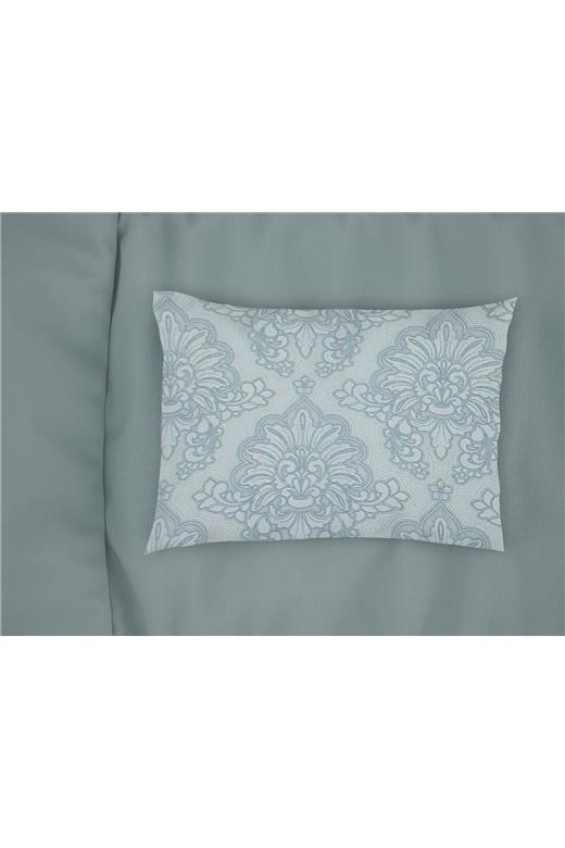 Μαξιλαροθήκη Εμπριμέ Άρτεμις 705 50X70 Light Blue-Grey 100% Cotton