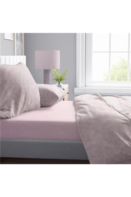 Σεντόνια Εμπριμέ Σετ 4 τεμ Άρτεμις 706 240X270 Light Purple 100% Cotton