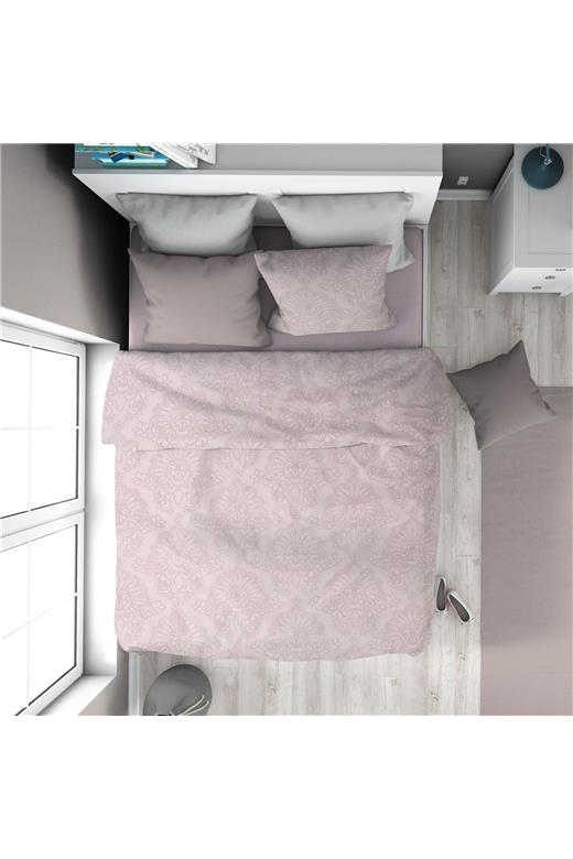 Παπλωματοθήκη Εμπριμέ Άρτεμις 706 160X240 Light Purple 100% Cotton