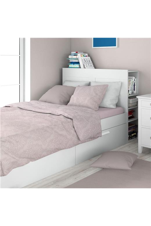 Σεντόνια Εμπριμέ Σετ 3 τεμ Άρτεμις 706 160X240 Light Purple 100% Cotton