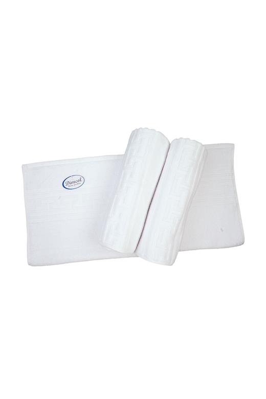 Ξενοδοχειακή Πετσέτα 500 gr/m² Jacquard Μαίανδρος 50X100 Λευκό 100% Cotton