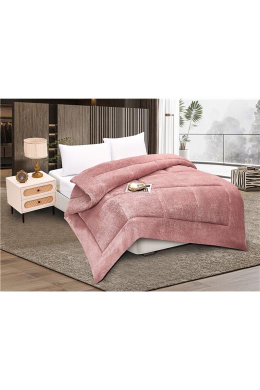 Κουβερτοπάπλωμα solid (160cm x 220cm) old rose