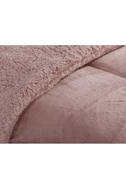 Κουβερτοπάπλωμα solid (220cm x 240cm) old rose