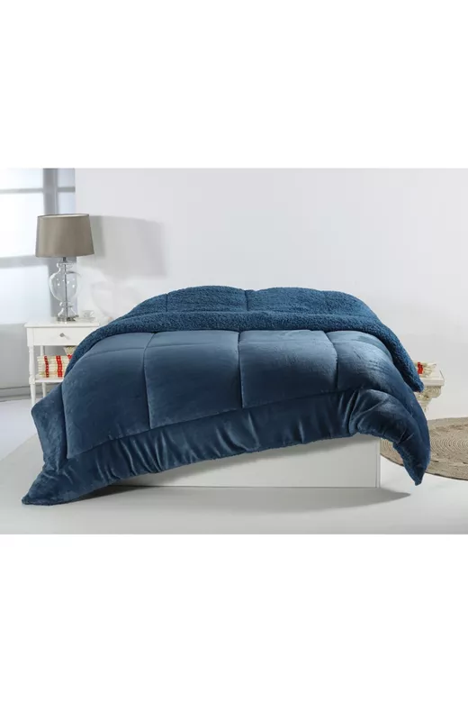 Κουβερτοπάπλωμα solid (220cm x 240cm) navy