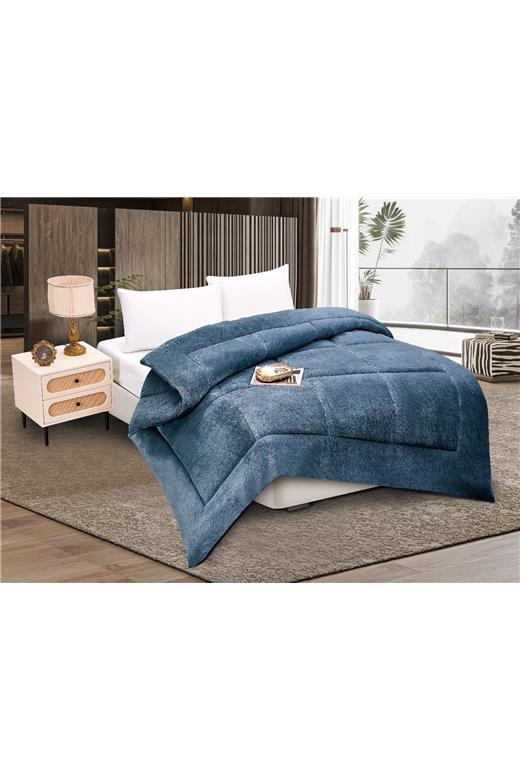 Κουβερτοπάπλωμα solid (240cm x 260cm) navy