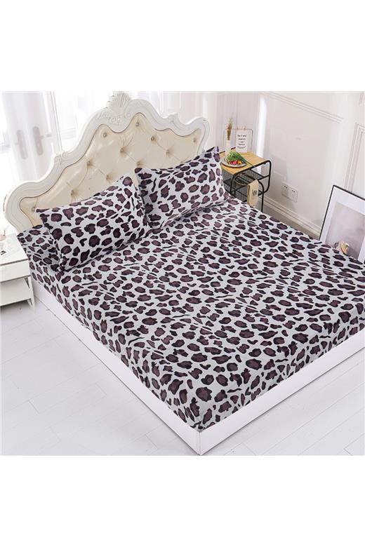 Fleece σεντόνι με λάστιχο και μαξιλαροθήκες (100cm x 200cm + 30cm) design 2
