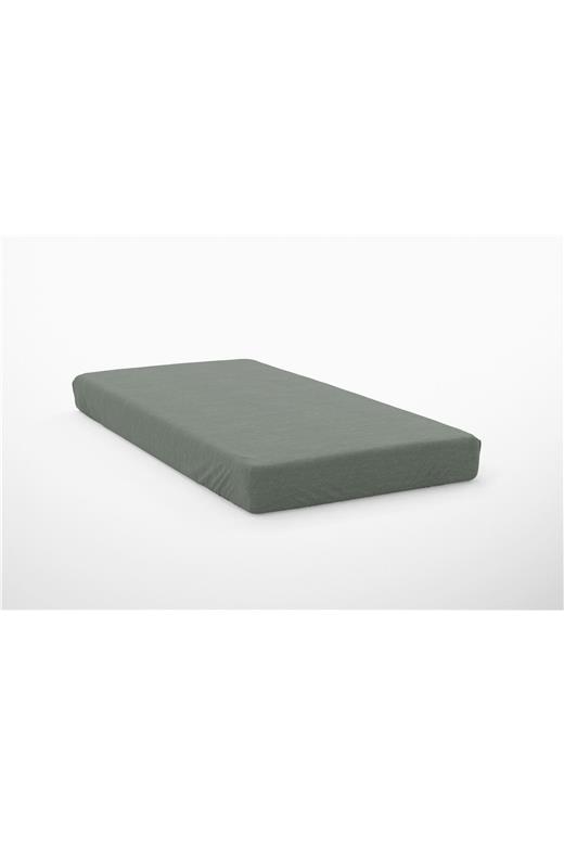 Σεντόνι Με Λάστιχο 1 τεμ. Exotic Line 120X200+30 Olive 100% Cotton