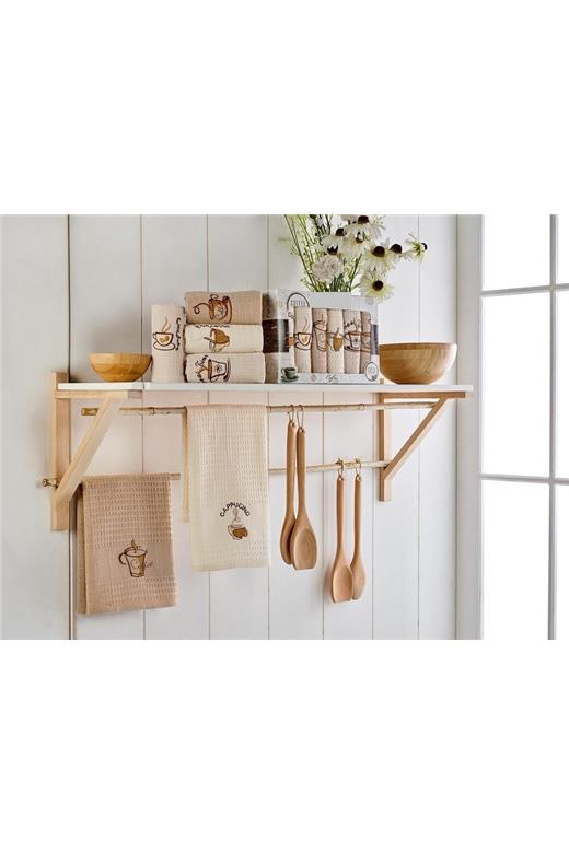 Σέτ(6τμχ) Ποτηρόπανο(040X060) Waffle - MCDECOR