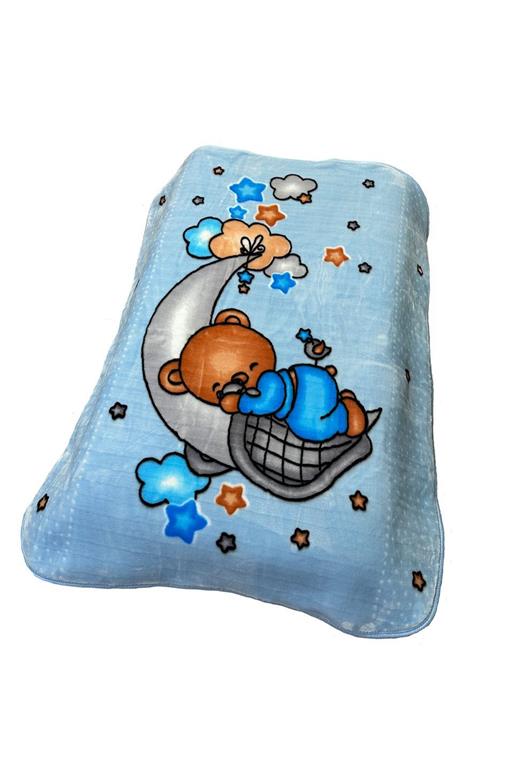 ΚΟΥΒΕΡΤΑ ΒΕΛΟΥΤΕ ΠΟΛΥΤΕΛΕΙΑΣ bebe Crescent Moon 31 110X140 Baby Blue 100% Polyester