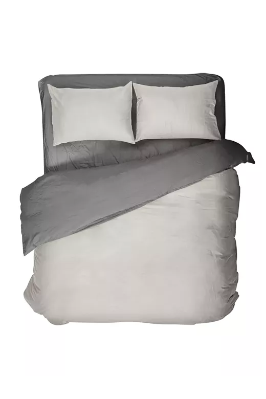 Παπλωματοθήκη Colors - Oat Beige / Midnight Gray