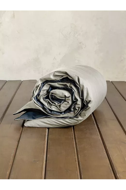 Παπλωματοθήκη Colors - Oat Beige / Midnight Gray
