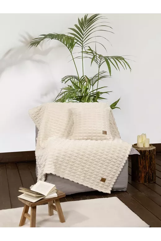 Κουβέρτα Καναπέ Savara - Light Beige