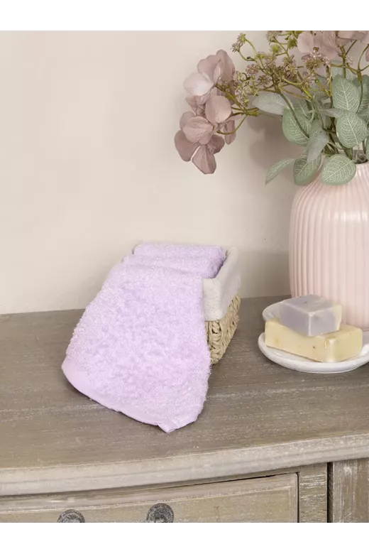 Καλαθάκι με λαβέτες Bamboo Bloom - Lilac