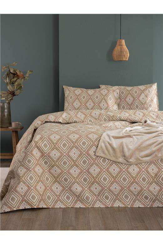 Σετ Παπλωματοθήκη Μονή Flannel Beauty 170x250 FB0238