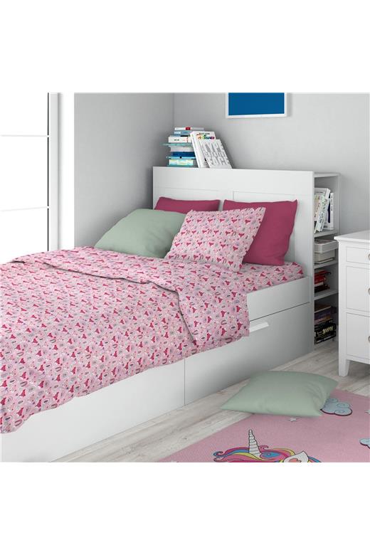 ΣΕΝΤΟΝΙΑ ΕΜΠΡΙΜΕ ΣΕΤ 3 τεμ kids Fox 525 160X240 Pink 100% Cotton