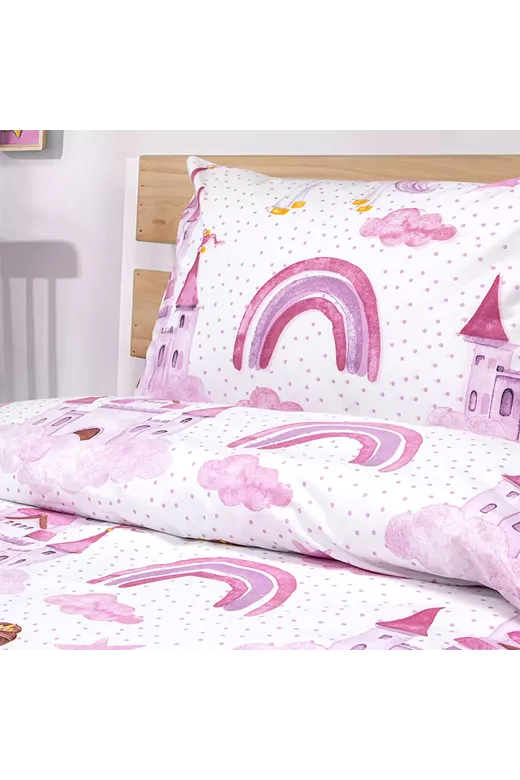 LINO ΠΑΙΔΙΚΑ ΣΕΤ ΣΕΝΤΟΝΙΑ DREAMY CASTLELAND WHITE 170X260