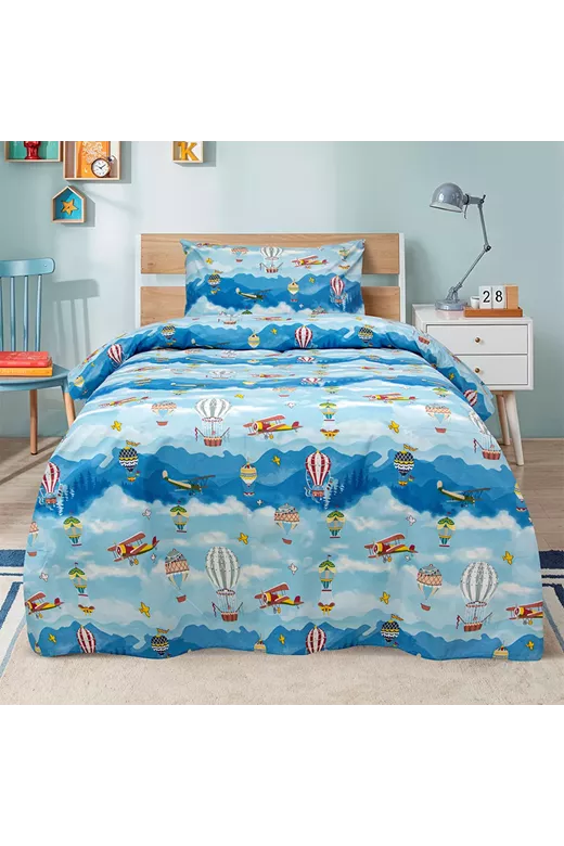 LINO ΠΑΙΔΙΚΑ ΣΕΤ ΣΕΝΤΟΝΙΑ CLOUD CHASERS BLUE 170X260