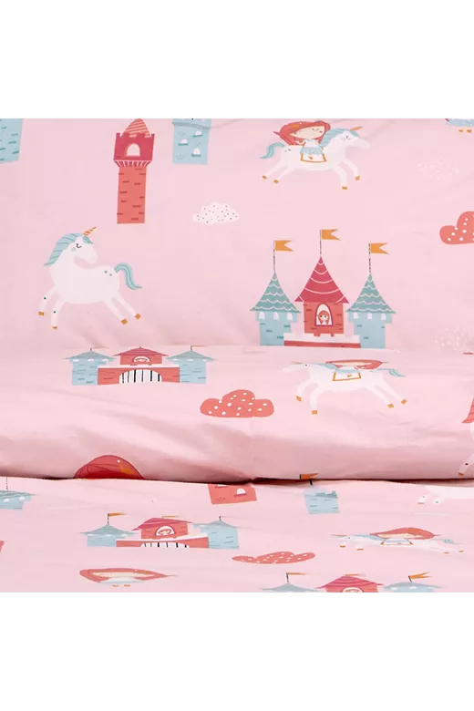LINO Σετ Παιδική Παπλωματοθήκη (160x240) Cloud Kingdom Ροζ