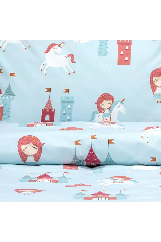 LINO Σετ Παιδική Παπλωματοθήκη (160x240) Cloud Kingdom Μέντα