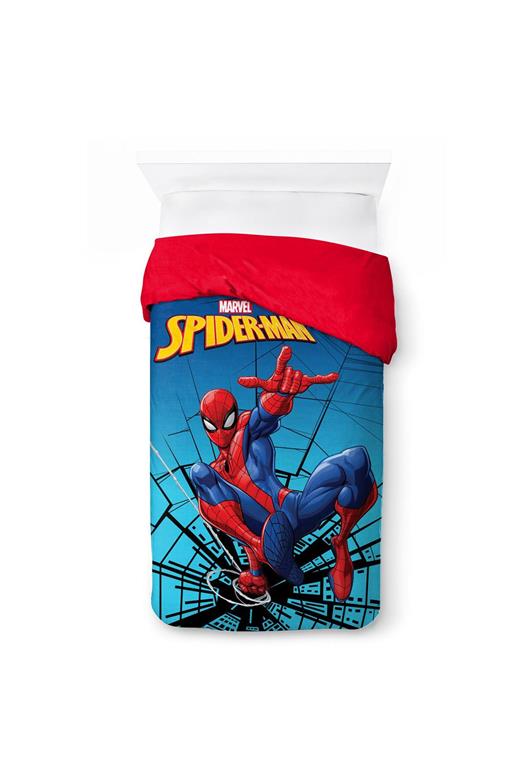 Κουβερτοπάπλωμα Flannel-Sherpa Marvel Spider-Man 13 160X250 Turquoise-Blue 100% Polyester