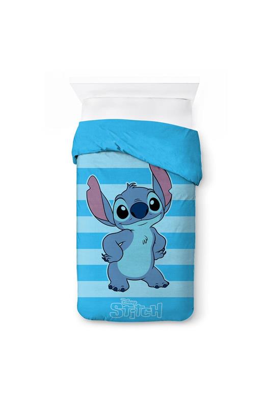 Κουβερτοπάπλωμα Flannel-Sherpa Disney Home Lilo & Stitch 14 160X250 Sky Blue 100% Polyester