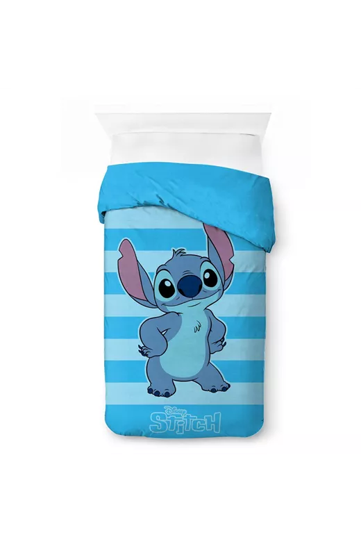Κουβερτοπάπλωμα Flannel-Sherpa Disney Home Lilo & Stitch 14 160X250 Sky Blue 100% Polyester