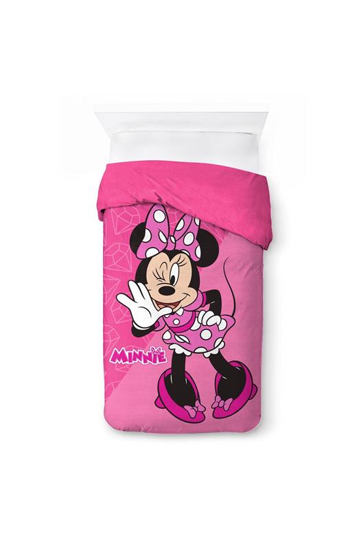 Κουβερτοπάπλωμα Flannel-Sherpa Disney Home Minnie 15 160X250 Fuchsia-Pink 100% Polyester