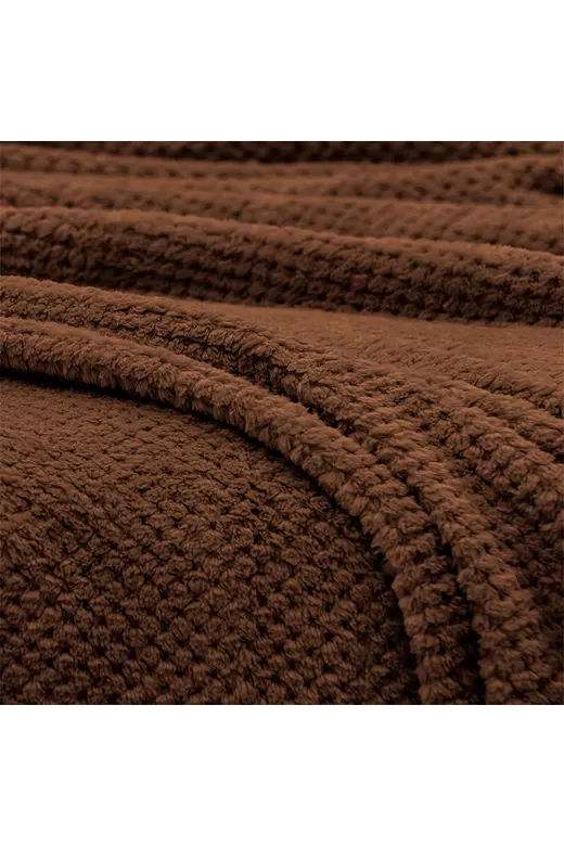 LINO ΚΟΥΒΕΡΤΑ FLEECE NAPNEST BROWN 220X240