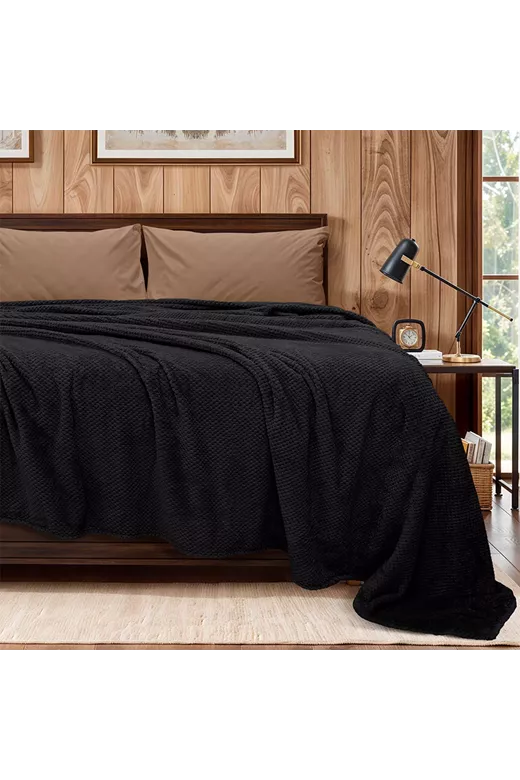 LINO ΚΟΥΒΕΡΤΑ FLEECE NAPNEST BLACK 220X240