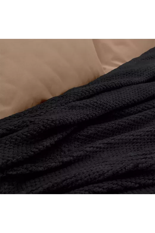 LINO ΚΟΥΒΕΡΤΑ FLEECE NAPNEST BLACK 220X240