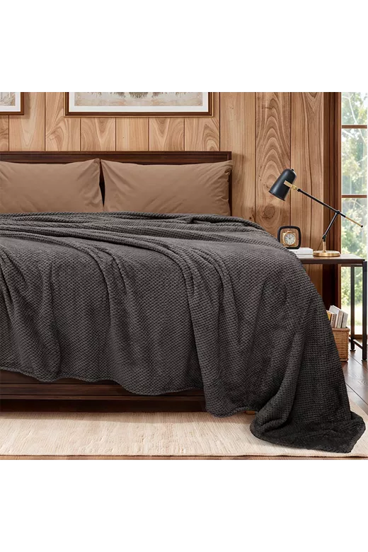 LINO ΚΟΥΒΕΡΤΑ FLEECE NAPNEST DGREY 220X240