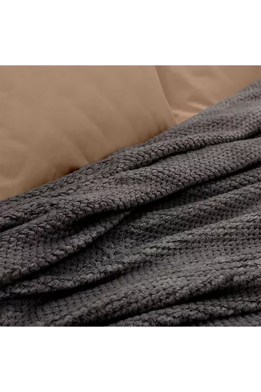 LINO ΚΟΥΒΕΡΤΑ FLEECE NAPNEST DGREY 220X240