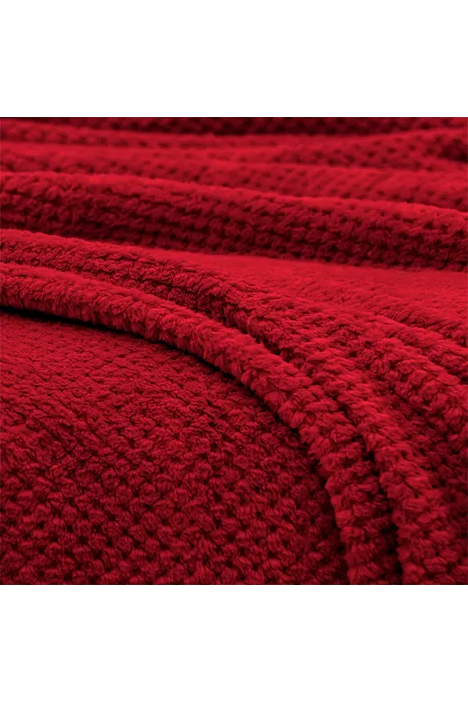 LINO ΚΟΥΒΕΡΤΑ FLEECE NAPNEST BORDO 220X240