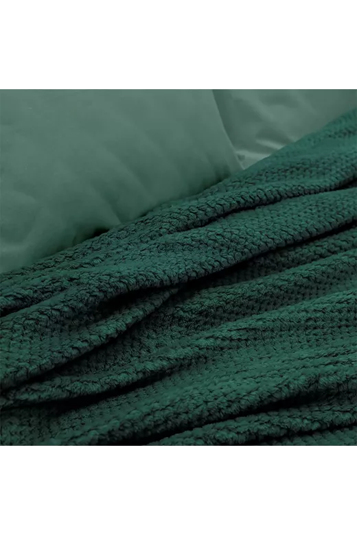 LINO ΚΟΥΒΕΡΤΑ FLEECE NAPNEST GREEN 220X240