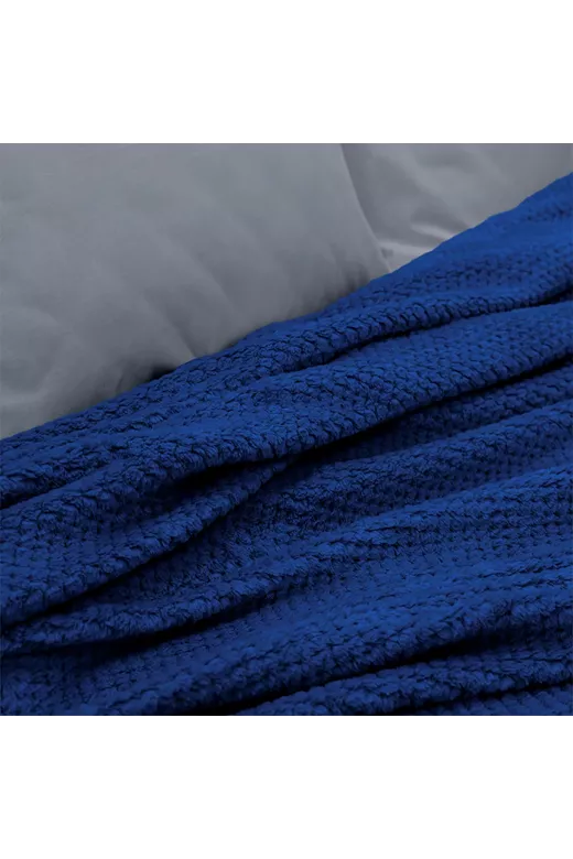 LINO ΚΟΥΒΕΡΤΑ FLEECE NAPNEST DBLUE 220X240