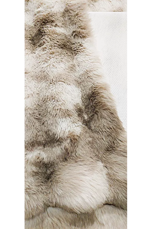 Σετ κρεβατοκάμαρας γούνινο Rabbit Fur Capuccino