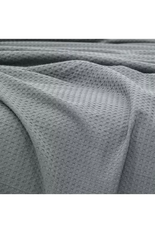 LINO Κουβέρτα King Size (240x260) Πικέ Cocoon Γκρι
