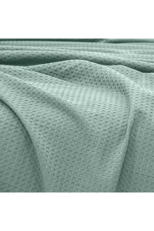 LINO Κουβέρτα Ημίδιπλη (170x240) Πικέ Cocoon Μέντα