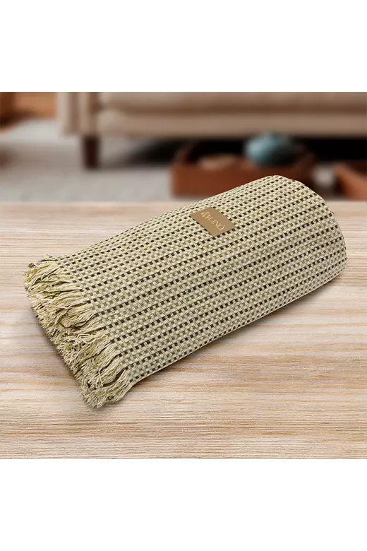 LINO Ριχτάρι Καναπέ Διθέσιο (180x250) Velora Λαδί