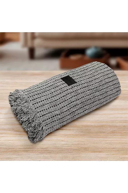 LINO Ριχτάρι Καναπέ Διθέσιο (180x250) Velora Γκρι