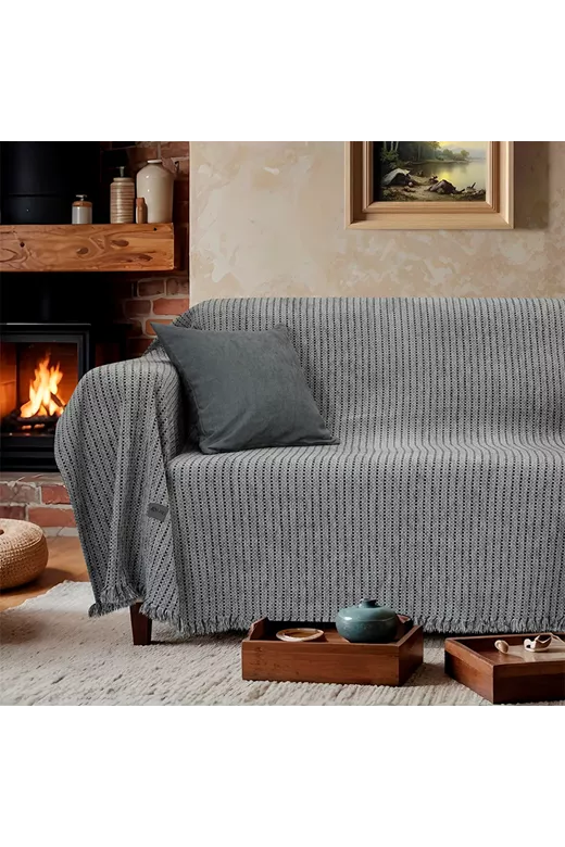LINO Ριχτάρι Πολυθρόνας (180x180) Velora Γκρι