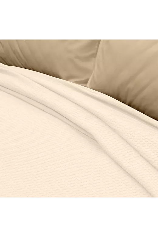 LINO Κουβέρτα King Size (240x260) Πικέ Cocoon Εκρού