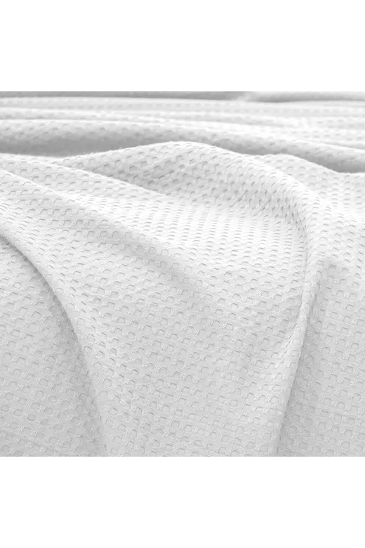 LINO Κουβέρτα Ημίδιπλη (170x240) Πικέ Cocoon Λευκό