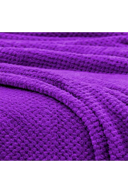 LINO Κουβέρτα Υπέρδιπλη (220x240) Fleece Napnest Μωβ