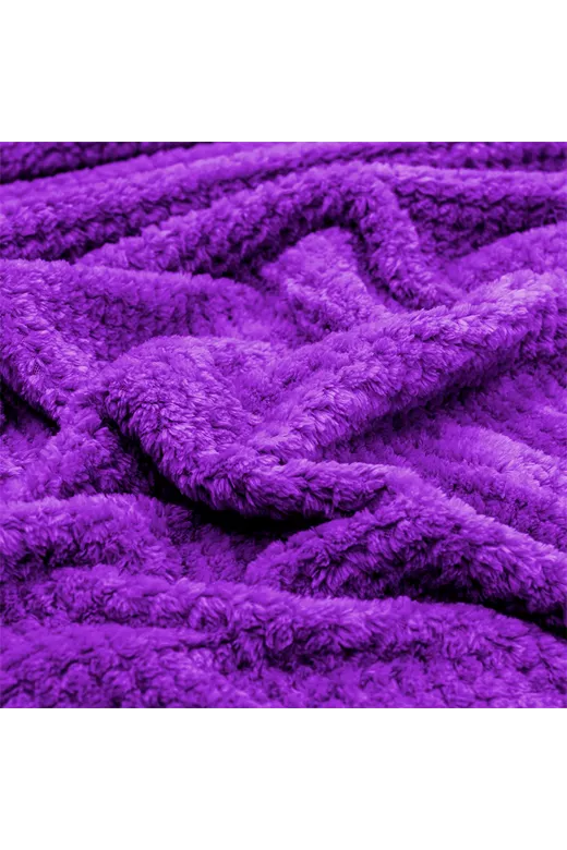 LINO Κουβέρτα Υπέρδιπλη (220x240) Fleece Napnest Μωβ