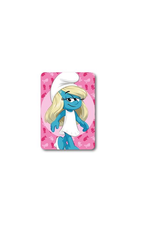 Κουβέρτα Fleece Peyo Smurfs 12 100X140 Pink 100% Polyester