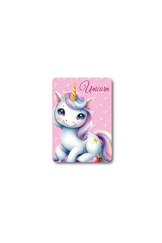 Κουβέρτα Fleece Unicorn 56 100X140 Pink 100% Polyester