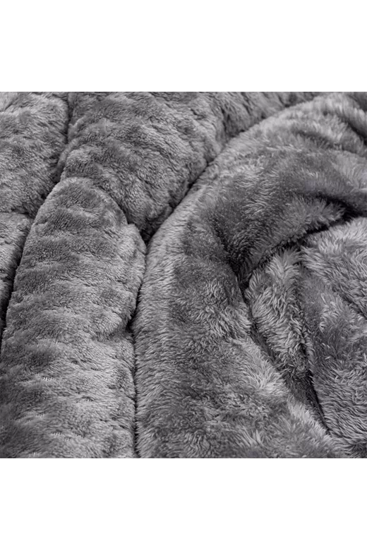 LINO Κουβερτοπάπλωμα Υπέρδιπλο (220x240) Lofti Γκρι