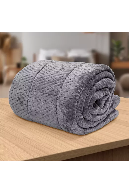 LINO Κουβερτοπάπλωμα Υπέρδιπλο (220x240) Lofti Γκρι