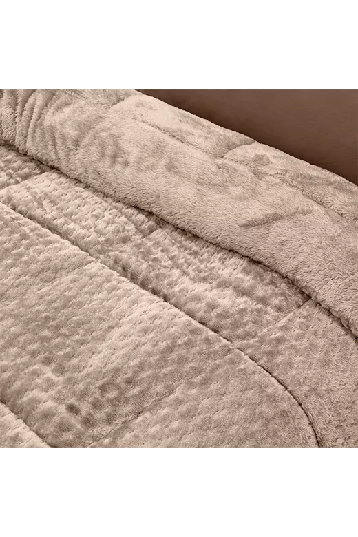 LINO Κουβερτοπάπλωμα Υπέρδιπλο (220x240) Lofti Taupe
